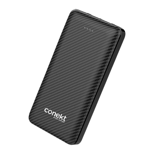 conekt Zeal Proton Pro 10000 mAh Fast Charging Power Bank (1 Micro USB Type B, 1 Type C & 2 Type A Ports, ABS Casing, LED Charging Indicator, Black)