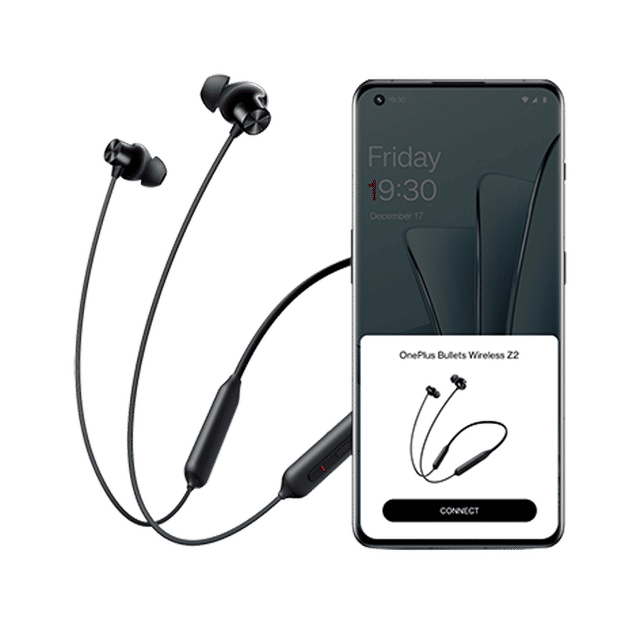 OnePlus Bullets Wireless Z2 E305A Neckband with AI Noise Cancellation (IP55 Water & Sweat Resistant, Upto 30 Hours Playback, Acoustic Red)