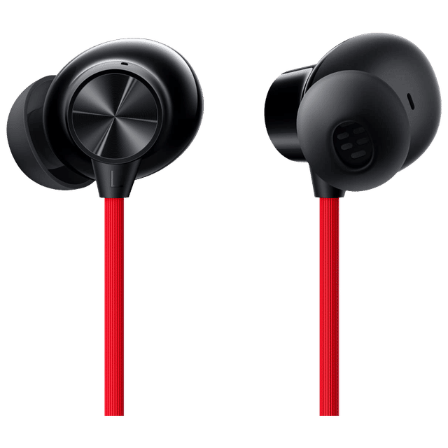 OnePlus Bullets Wireless Z2 E305A Neckband with AI Noise Cancellation (IP55 Water & Sweat Resistant, Upto 30 Hours Playback, Acoustic Red)