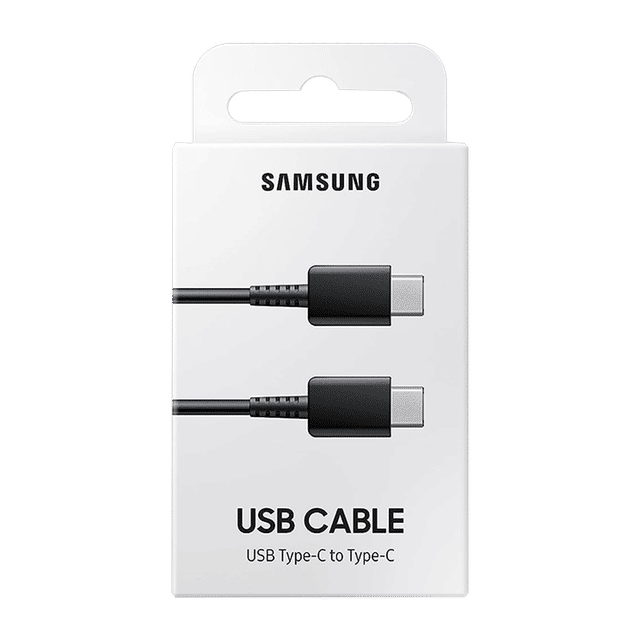 SAMSUNG Type C to Type C 3.2 Feet (1M) Cable (High Speed Data Transfer, Black)