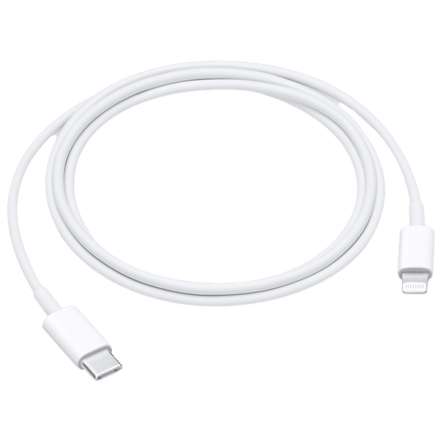 Apple MUQ93ZM/A Type C to Lightning 3.2 Feet (1M) Cable (Sync and Charge, White)