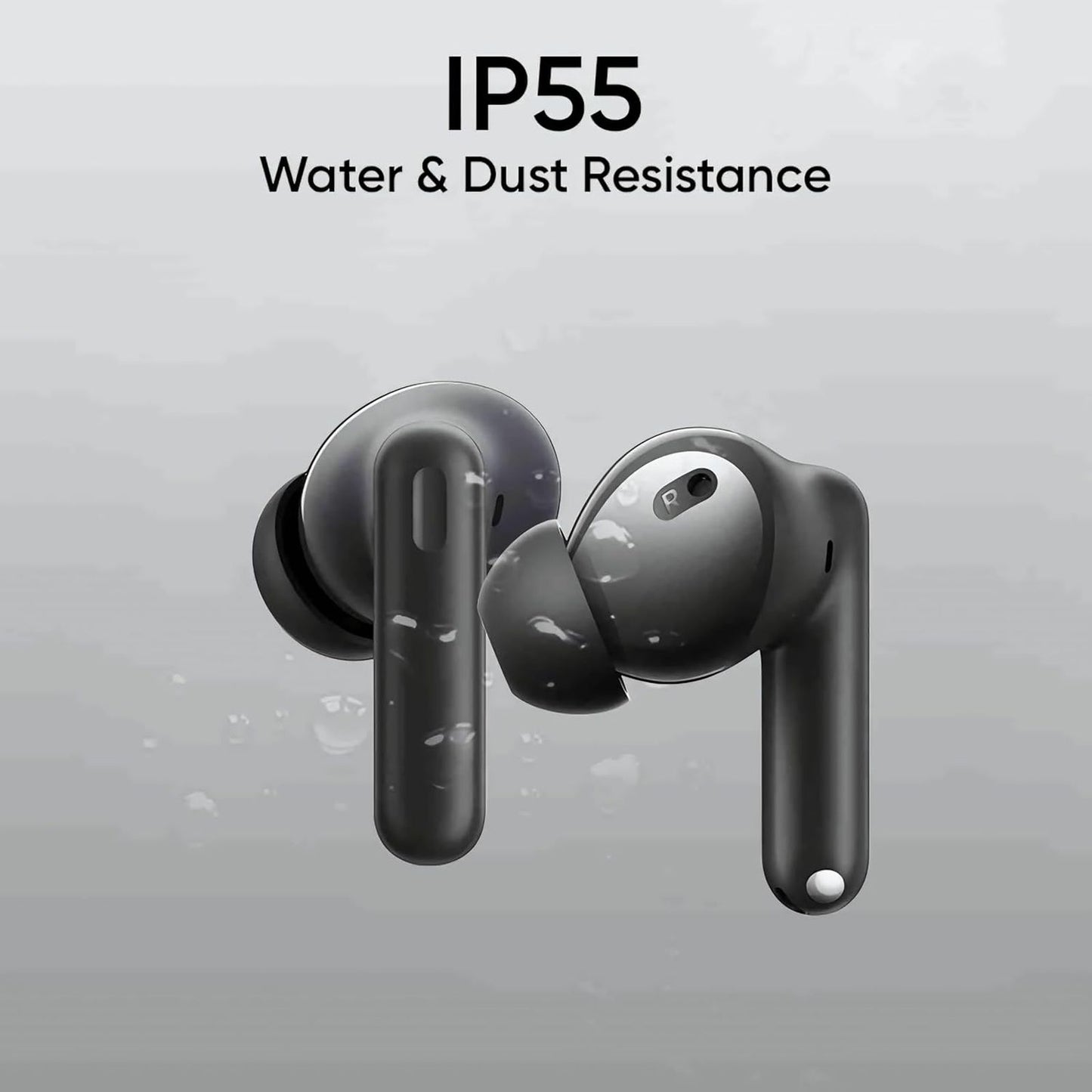 realme T310 TWS Earbuds with Hybrid Noise Cancellation (IP55 Water & Dust Resistance, 40 Hours Playback)