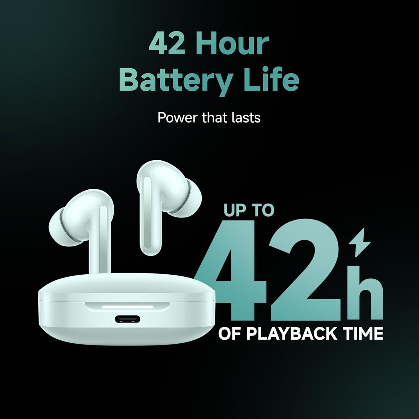 Redmi Buds 6 TWS Earbuds with Hybrid Active Noise Cancellation (IP54 Water Resistant, 42 Hours Playback)
