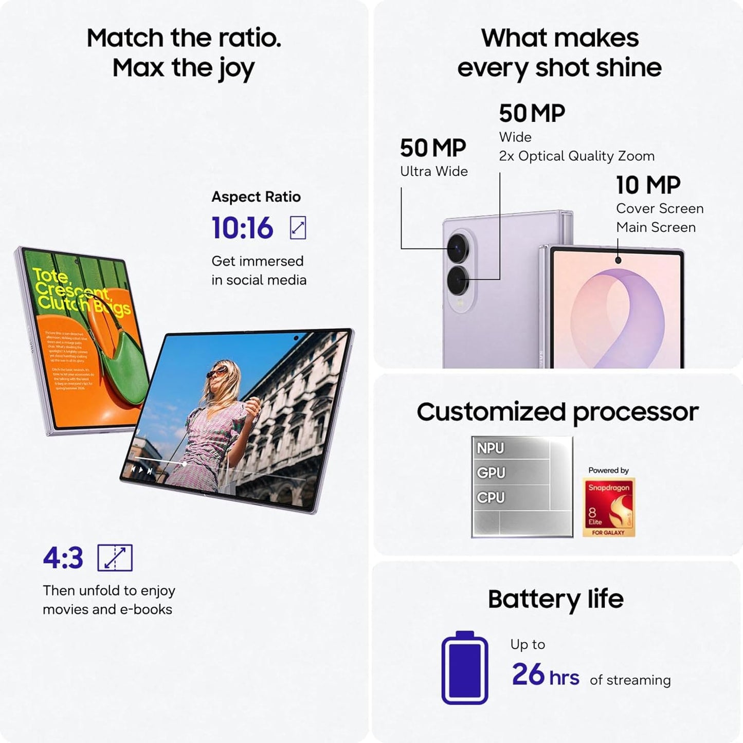 Samsung Galaxy Z Fold8 5G (16GB RAM, 1TB Storage)
