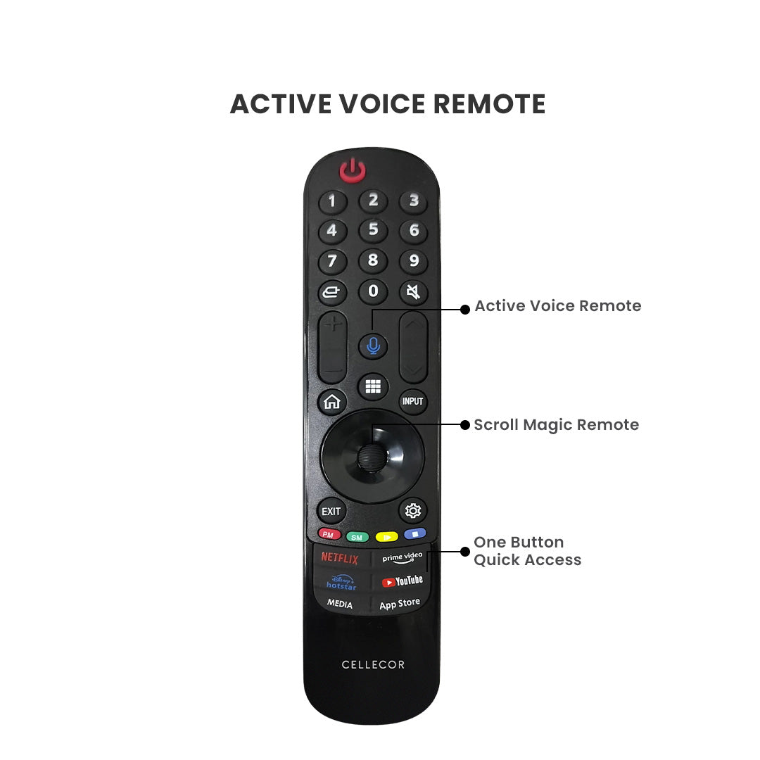 Cellecor CE‑43U PRO (43″) – Full HD QLED Smart TV, 24 W Speakers, Android TV