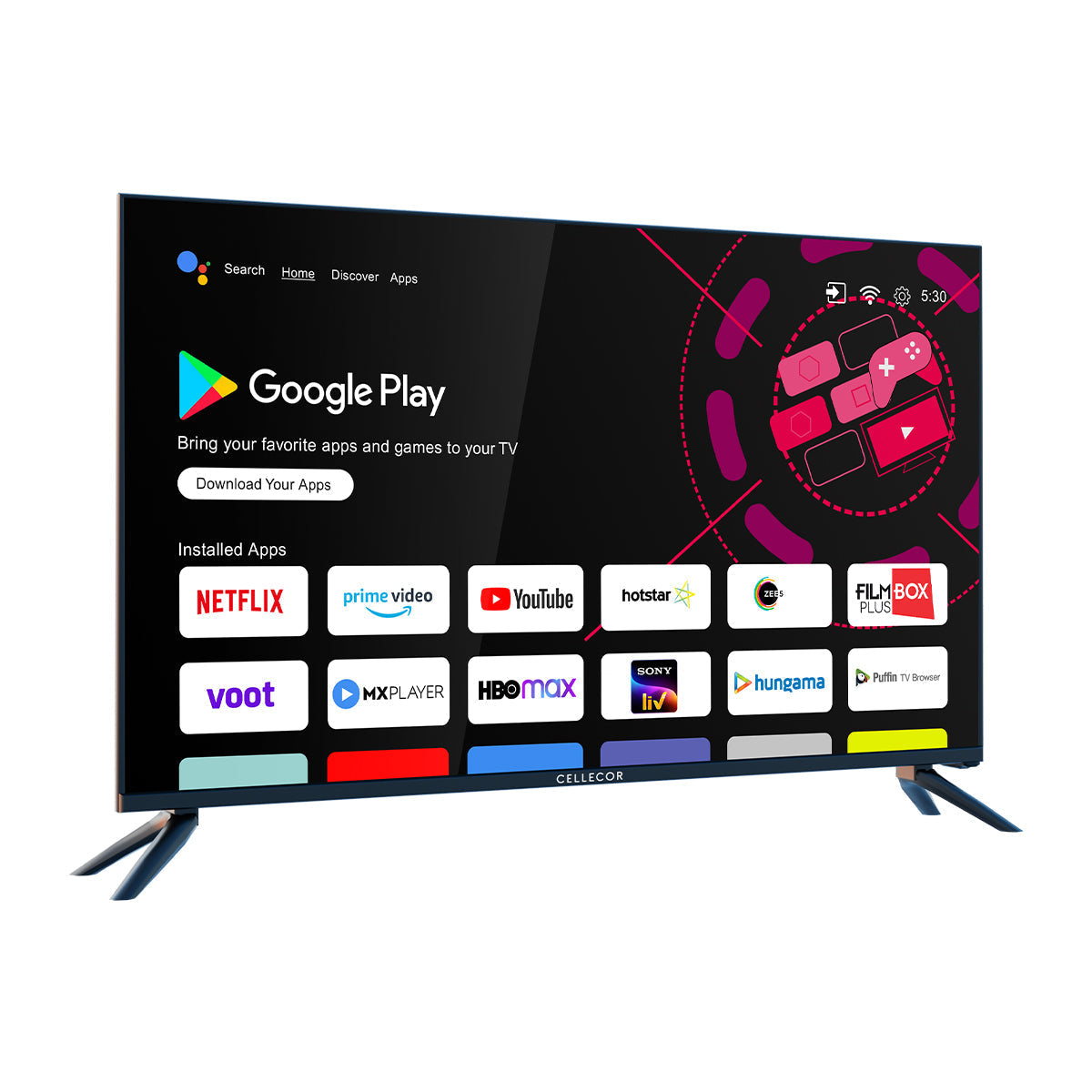 Cellecor E‑43MT Plus 43″ Full HD Smart Android LED TV with HDR10 & Dolby Audio