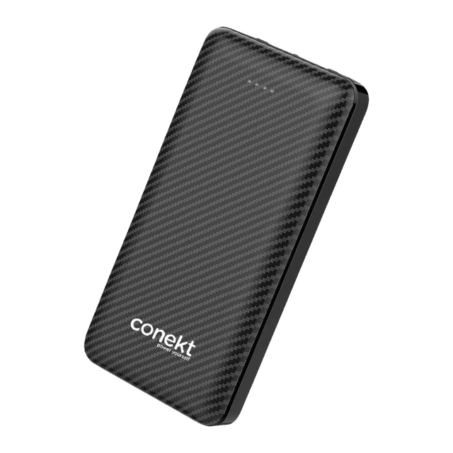 conekt Zeal Proton Pro 10000 mAh Fast Charging Power Bank (1 Micro USB Type B, 1 Type C & 2 Type A Ports, ABS Casing, LED Charging Indicator, Black)