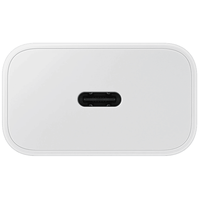 SAMSUNG 25W Type C Fast Charger (Adapter Only, Support PD 3. PPS, White)