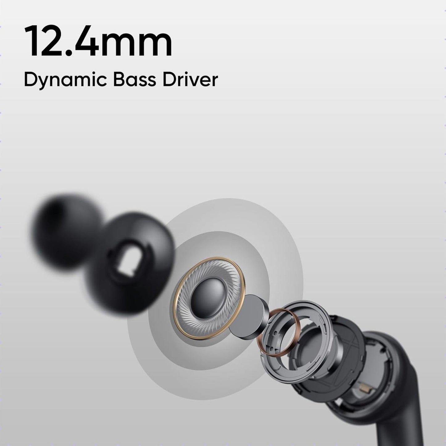 realme T310 TWS Earbuds with Hybrid Noise Cancellation (IP55 Water & Dust Resistance, 40 Hours Playback)