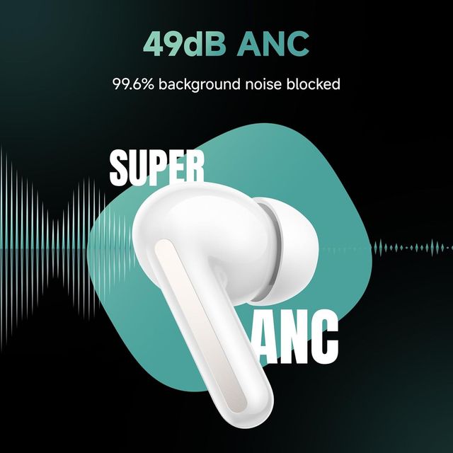 Redmi Buds 6 TWS Earbuds with Hybrid Active Noise Cancellation (IP54 Water Resistant, 42 Hours Playback)