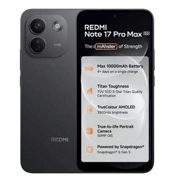 Redmi Note 17 Pro Max 5G – 8GB+12GB RAM, 256GB Storage, 10000mAh Battery