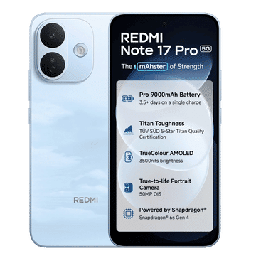 Redmi Note 17 Pro 5G – 8GB RAM, 128+256GB Storage, 9000mAh Battery