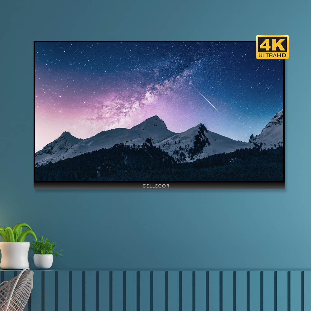 Cellecor S‑55 Smart TV – 55″ Ultra HD 4K Android TV with Dolby Audio