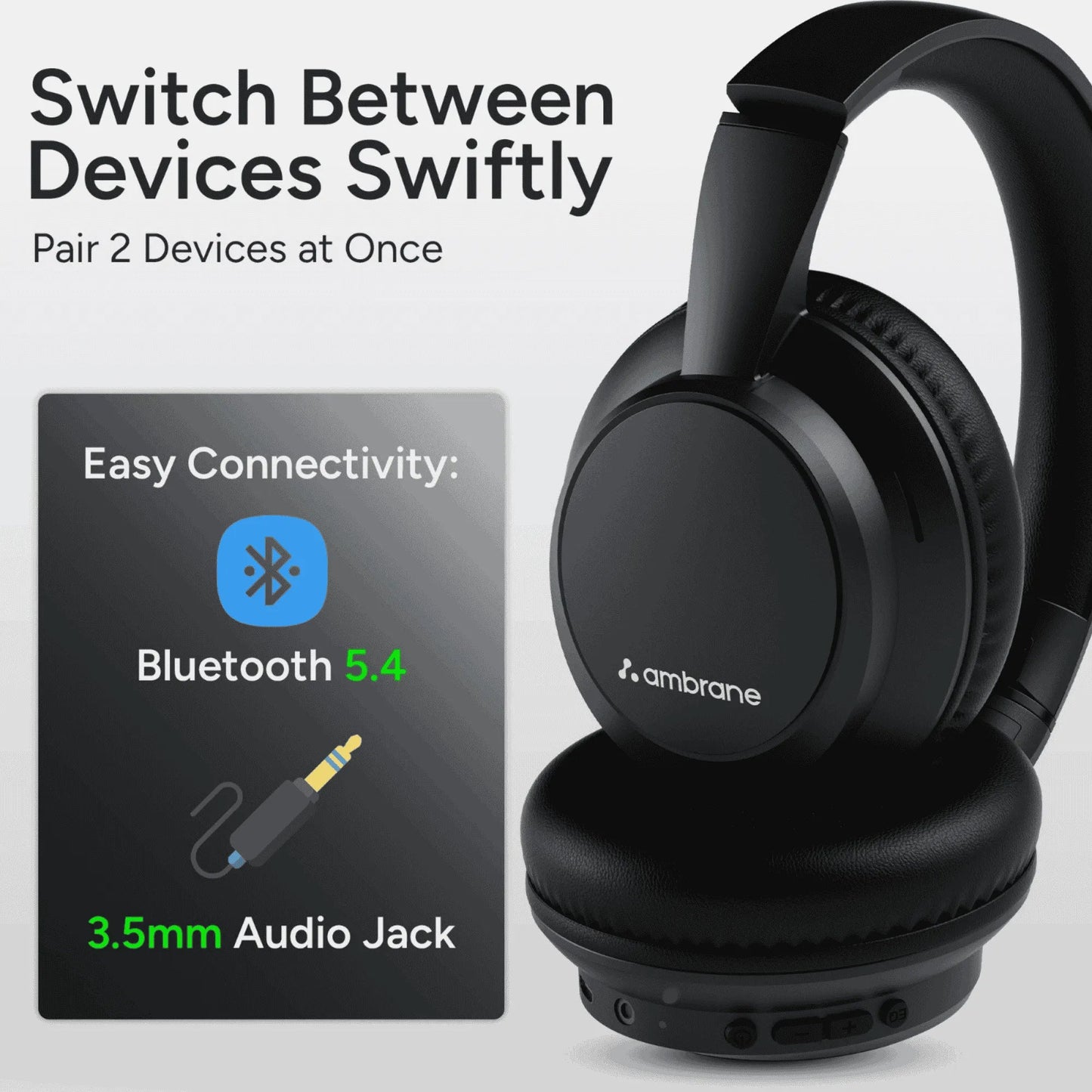 AMBRANE WH-82 WIRELESS BT HEADSET
