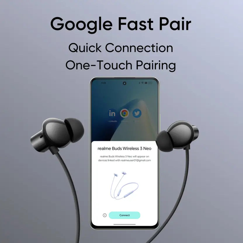 Realme Buds Wireless 3 Neo Bluetooth Neckband Earphones